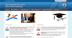 Desktop Screenshot of maliye.aku.edu.tr