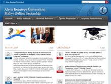 Tablet Screenshot of maliye.aku.edu.tr