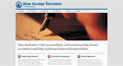 Desktop Screenshot of blog.aku.edu.tr