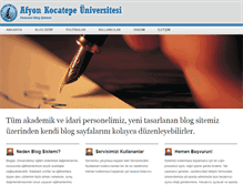 Tablet Screenshot of blog.aku.edu.tr