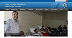 Desktop Screenshot of fef.aku.edu.tr