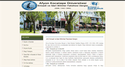 Desktop Screenshot of iibfdergi.aku.edu.tr