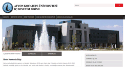 Desktop Screenshot of icdenetim.aku.edu.tr